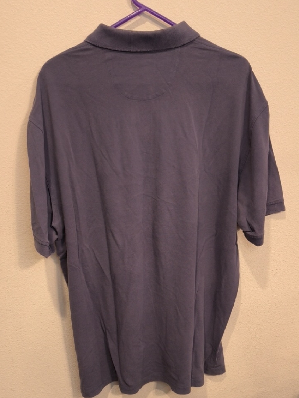 Orvis Men's Dusty Blue Polo with Fly-Fishing Embroidered Motif Cotton Men's XL - Picture 6 of 6